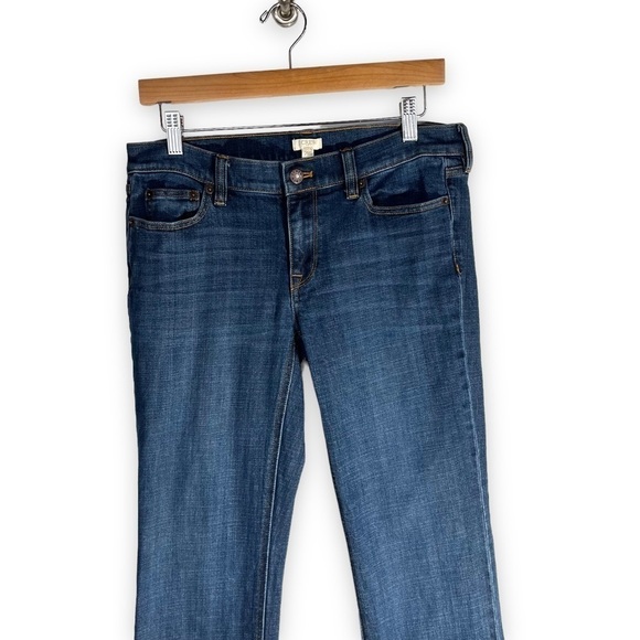 J Crew Factory Demi Boot Cut Full Length Jeans, Medium Wash, Size 29R - Picture 2 of 7